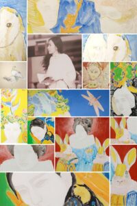 Umelkyňa Gulistan v Galleria Nazionale d’Arte Moderna v Ríme.